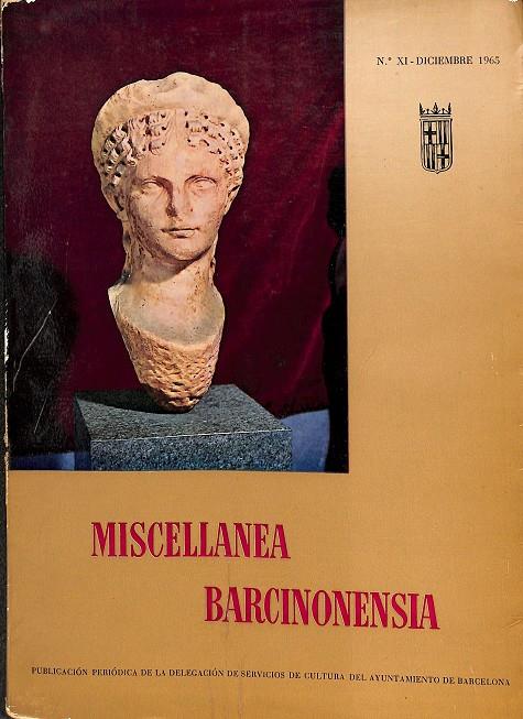 MISCELLANEA BARCINONENSIA Nº XI (CASTELLANO-CATALÁN) | A.A.V.V.