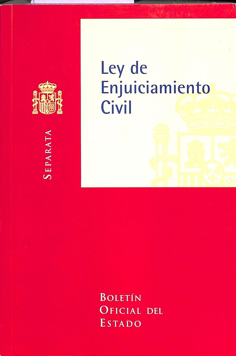 LEY DE ENJUICIAMIENTO CIVIL | 9788434011656 | BOE