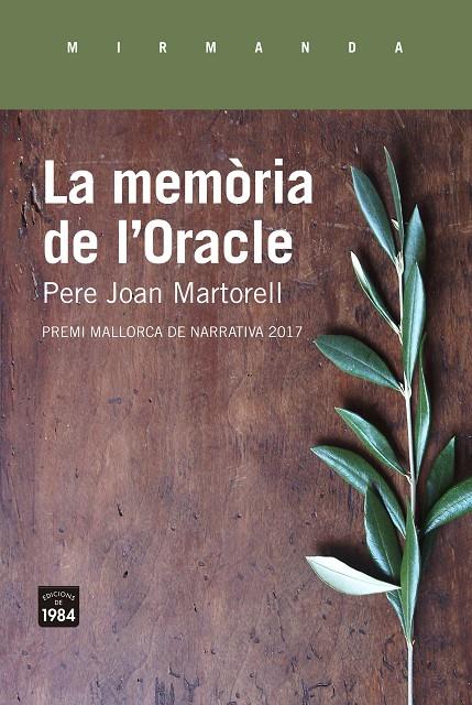 LA MEMÒRIA DE L'ORACLE  (CATALÁN) | 9788416987375 | MARTORELL CASTELLÓ, PERE JOAN