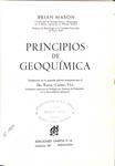 PRINCIPIOS DE GEOQUÍMICA / YACIMIENTOS MINERALES DE RENDIMIENTO ECONÓMICO (1ª EDICIÓN) | BRIAN MASON / ALAN MARA BATEMAN