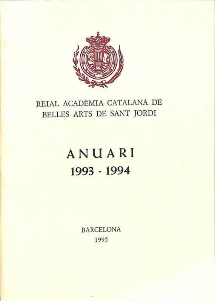 ANUARI 1993 - 1994 (CATALÁN) | SIN ESPECIFICAR