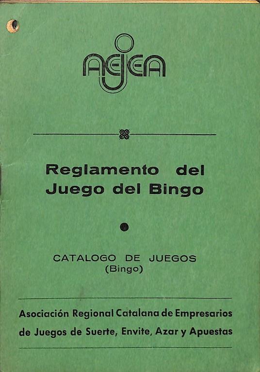 REGLAMENTO DEL JUEGO DEL BINGO - CATALOGO DE JUEGOS (BINGO) | V.V.A