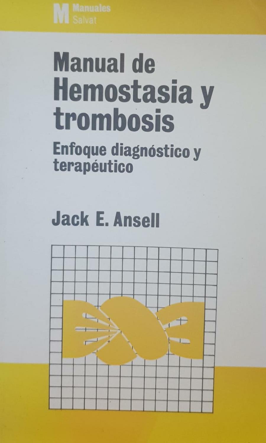 MANUAL DE HEMOSTASIA Y TROMBOSIS | 9788434527294 | ANSEL, JACK E.