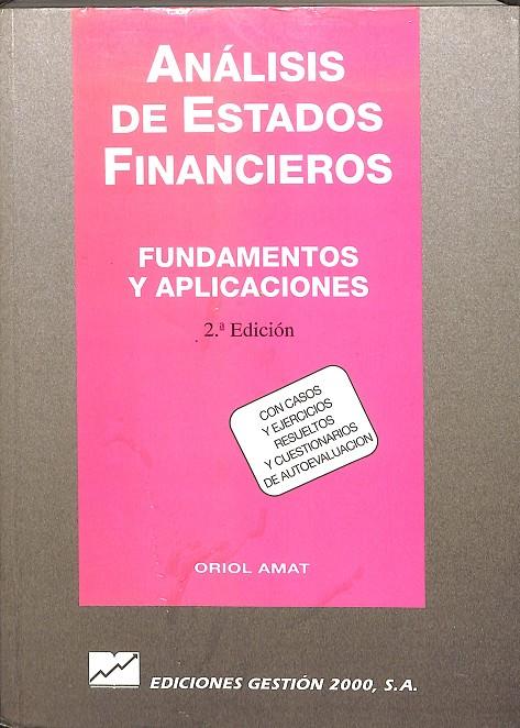 ANÁLISIS DE ESTADOS FINANCIEROS | ORIOL AMAT