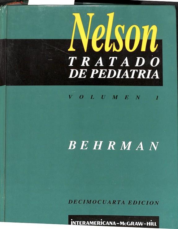 NELSON TRATADO DE PEDIATRIA 1VOL | BEHRMAN, RICHARD E.