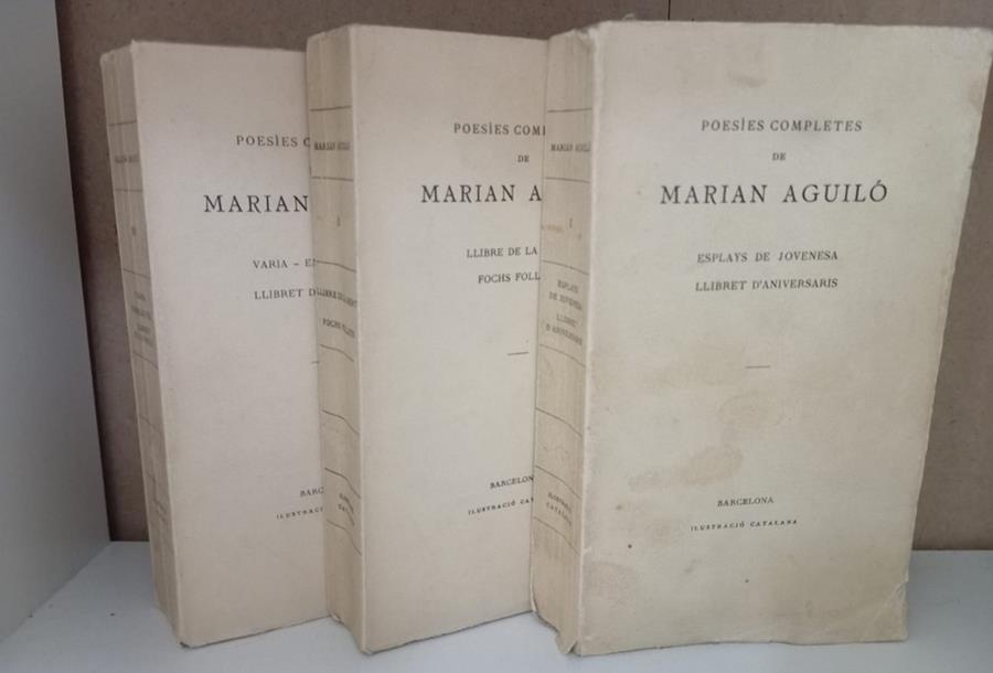 POESIES COMPLETES DE MARIAN AGUILÓ 3 VOL (CATALÁN) | MARIAN AGUILÓ