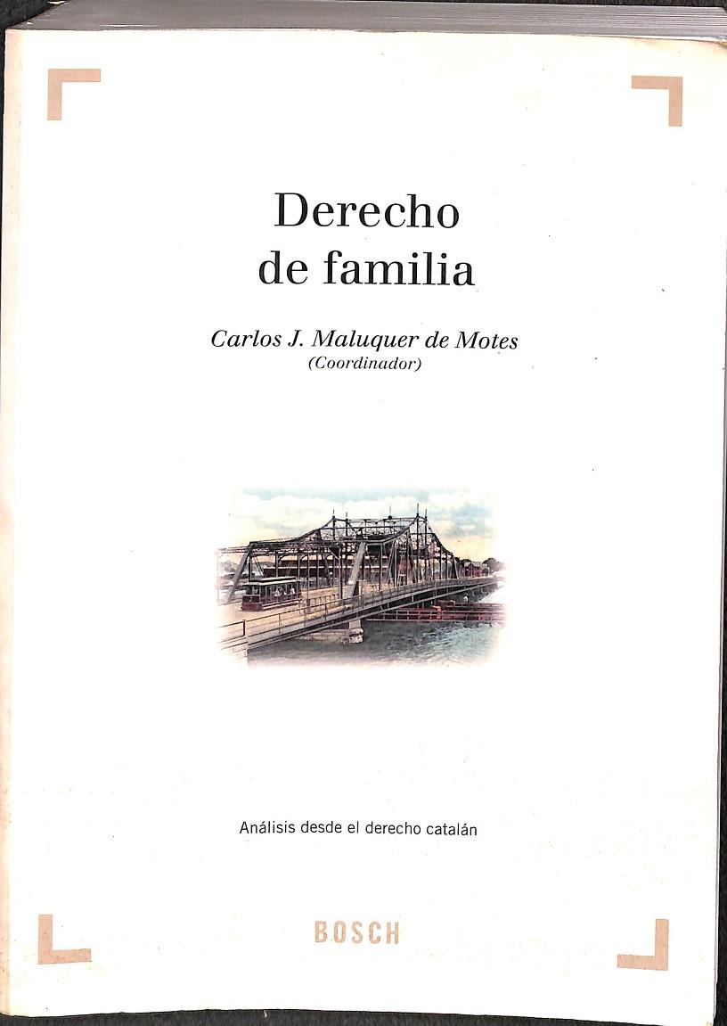 DERECHO DE FAMILIA  | CARLOS J. MALUQUER DE MOTES