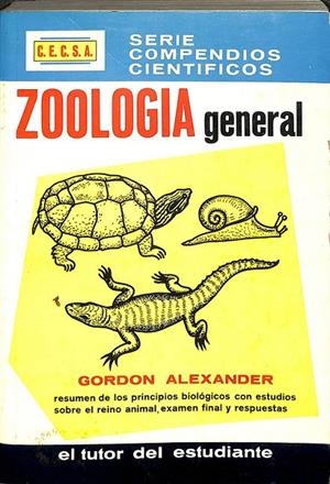 ZOOLOGIA GENERAL SERIE COMPENDIOS CIENTIFICOS  | GORDON ALEXANDER