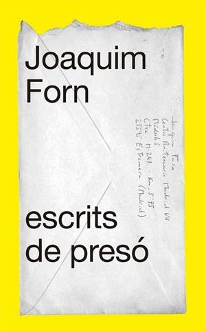 ESCRITS DE PRESÓ (CATALÁN) | FORN, JOAQUIM