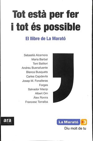 TOT ESTÀ PER FER I TOT ÉS POSSIBLE  (CATALÁN) | MACIP, SALVADOR