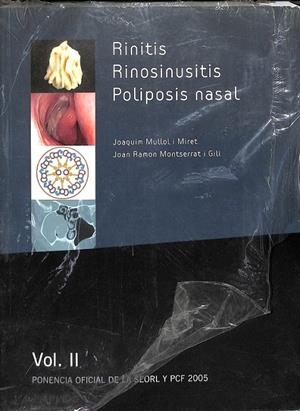 RINITIS, RINOSINUSITIS, POLIPOSIS NASAL | MULLOL I MIRET, JOAQUIM/MONTSERRAT GILI, JUAN RAMÓN