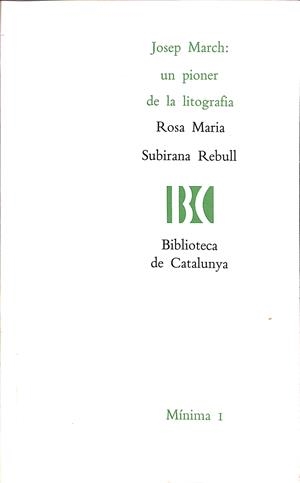 JOSEP MARCH | SUBIRANA I REBULL, ROSA MARIA