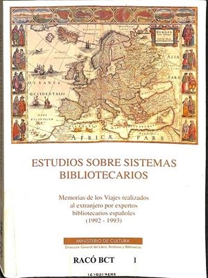 ESTUDIOS SOBRE SISTEMAS BIBLIOTECARIOS  | V.V.A