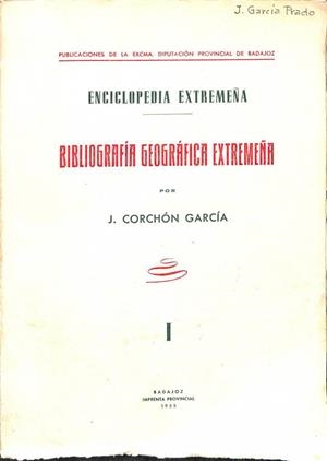 BIBLIOGRAFÍA GEOGRÁFICA EXTREMEÑA | J. CORCHON GARCIA