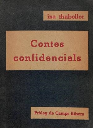CONTES CONFIDENCIALS (CATALÁN) | IXA THABELLOR