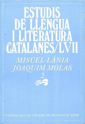 MISCEL·LÀNIA JOAQUIM MOLAS, 2 (CATALÁN) | JOSEP/Y OTROS MASSOT I MUNTANER