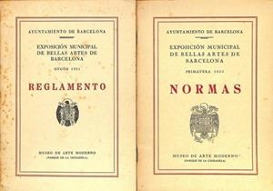 REGLAMENTO Y NORMAS DE LA EXPOSICIÓN MUNICIPAL DE BELLAS ARTES DE BARCELONA 1953 | V.V.A