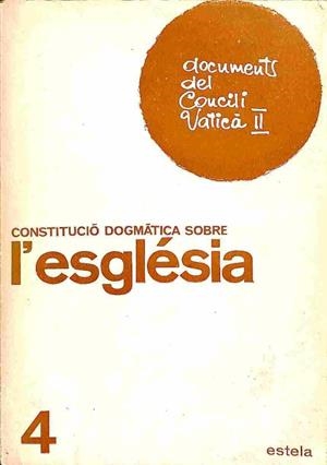 CONSTITUCIÓ DOGMÀTICA SOBRE L'ESGLÉSIA (CATALÁN). | SIN ESPECIFICAR