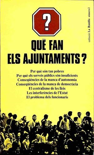 QUÈ FAN ELS AJUNTAMENTS? (CATALÁN) | SIN ESPECIFICAR