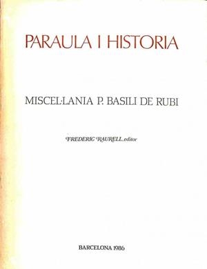 MISCEL·LANIA P. BASILI DE RUBI (CATALÁN) | FREDERIC RAURELL