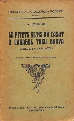 LA PITETS SE´NS HA CASAT O CARAGOL TREU BANYA (CATALÁN) | V.V.A