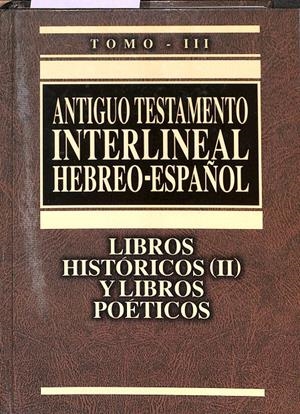 LIBROS HISTÓRICOS II Y POÉTICOS | BIBLIA. A.T. LIBROS HISTÓRICOS