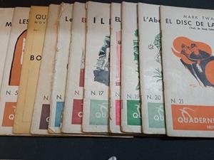 QUADERN LITERARIS NOVEL.LES I NOVEL.LISTES Nº2, 3,5,7, 13,14, 15 Y DEL 17 AL 21 - (CATALÁN) | V.V.A