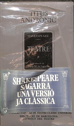 TEATRE (CATALÁN) PRECINTADO | TITUS ANDRÒNIC