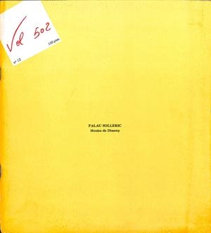 PALAU SOLLERIC MOSTRA DE DISSENY Nº12 VOL 502 (CATALÁN)