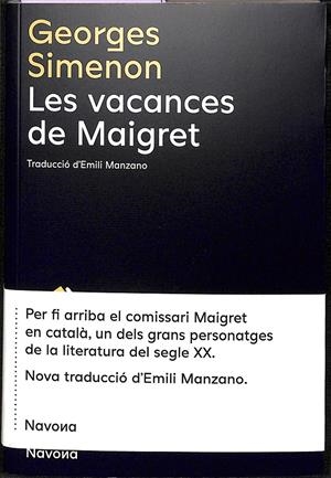 LES VACANCES DE MAIGRET (CATALÁN) | SIMENON, GEORGES