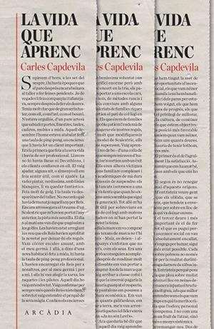 LA VIDA QUE APRENC (CATALÁN) | CAPDEVILA PLANDIURA, CARLES