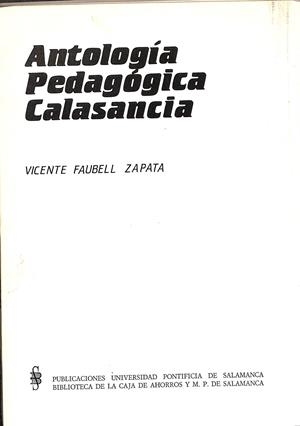 ANTOLOGÍA PEDAGÓGICA CALASANCIA | VICENTE FAUBELL ZAPATA