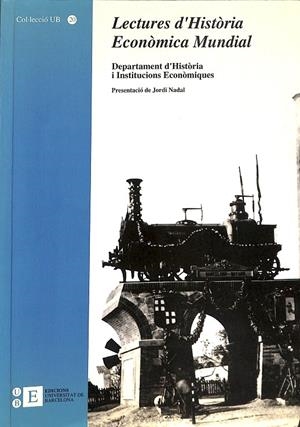LECTURES D'HISTÒRIA ECONÒMICA MUNDIAL (CATALÁN) | DEPT. D'HISTÒRIA I INSTITUCIONS ECONÒMIQUES