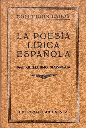 POESÍA LÍRICA ESPAÑOLA | GUUILLERMO DÍAZ PLAZA