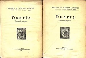 EXAMEN DE INGENIOS PARA LAS CIENCIAS 2 TOMOS | JUAN HUARTE DE SAN JUAN