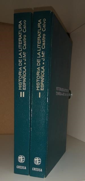 HISTORIA DE LA LITERATURA ESPAÑOLA TOMOS 1 Y 2 | J.Mª CASTRO CALVO