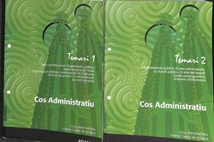 COS ADMINISTRATIU TEMARI 1  Y 2. DRET CONSTITUCIONAL. ORGANIZACIÓ POLÍTICA I ADMINISTRATIVA DE L´ESTAT (CATALÁN) | V.V.A