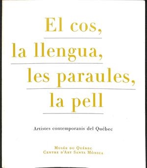 EL COS, LLA LENGUA, LES PARAULES, LA PELL (CATALÁN) | DIDIER PRIOULL- DÉRI, N. GRINGRAS