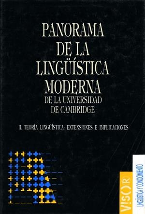 PANORAMA DE LA LINGÜÍSTICA MODERNA DE LA UNIVERSIDAD DE CAMBRIDGE - II | AUTORES, VARIOS