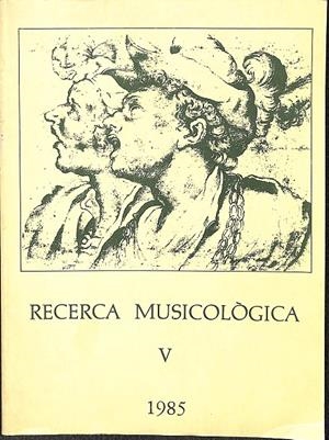 RECERCA MUSICOLÒGICA V (CATALÁN) | JOSEP RICART I MATAS