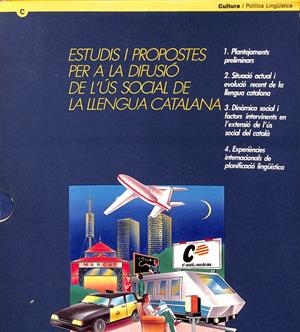 ESTUDIS I PROPOSTES PER A LA DIFUSIÓ DE L'ÚS SOCIAL DE LA LLENGUA CATALANA (4 VOL) (CATALÁN) | V.V.A