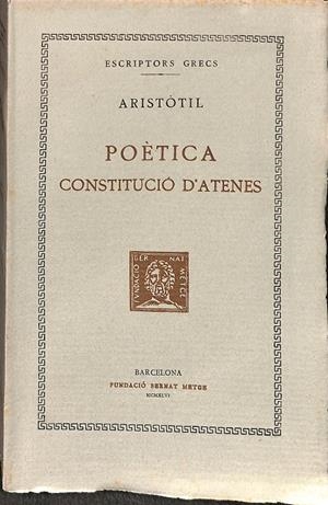 POÈTICA. CONSTITUCIÓ D`ATENES (CATALÁN) | V.V.A