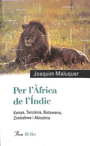 PER L'ÀFRICA DE L'ÍNDIC. (CATALÁN) | MALUQUER SOSTRES, JOAQUIM