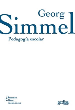 PEDAGOGÍA ESCOLAR | SIMMEL, GEORG