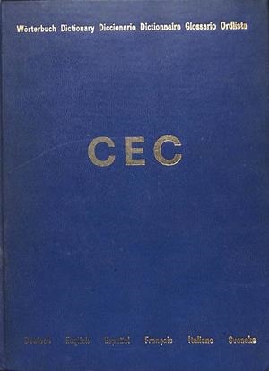 CEC DICCIONARIO DEUTSCH - ENGLISH-ESPAÑOL-FRANÇAIS-ITALIANO-SVENSKA | V.V.A