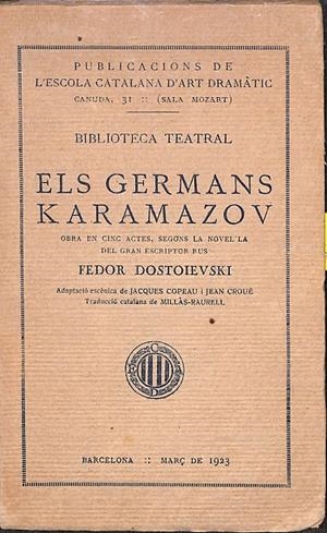 ELS GERMANS KARAMAZOV (CATALÁN) | FEDOR DOSTOIEVSKI