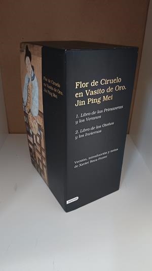 ESTUCHE FLOR DE CIRUELO EN VASITO DE ORO (DOS VOLUMENES) | ANÓNIMO