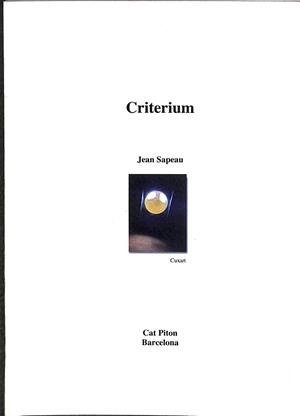 CRITERIUM (CATALÁN) | JEAN SAPEAU