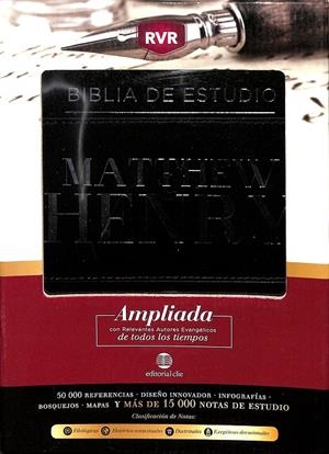 BIBLIA DE ESTUDIO MATTHEW HENRY- BONDED LEATHER (PIEL FABRICADA) | ROPERO BERZOSA, ALFONSO